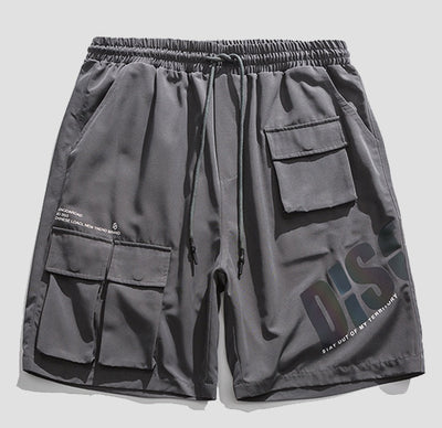 Summer Overalls Shorts Mens Reflective Colorful Five Point Pants My Store