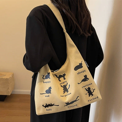Canvas Bag Women's One-shoulder Summer Small Japanese Korean Idle Style Original Handbags Large Capacity My Store